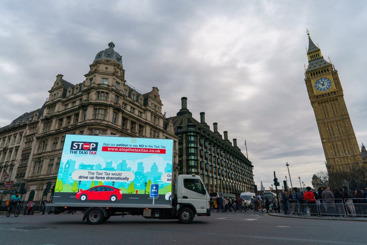 MessageSpace advertising van campaign in action